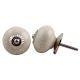 Cream White Dotted Knob